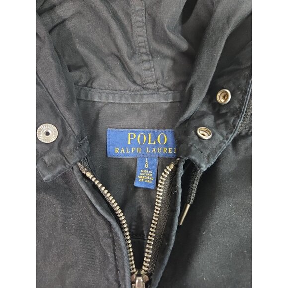 Polo Ralph Lauren Mens Cotton Blend Windbreaker Hooded Full Zip Jacket - Size L - Picture 8 of 12